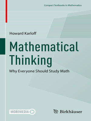 cover image of Mathematical Thinking